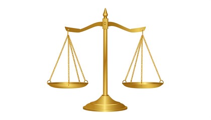 Golden scales of justice