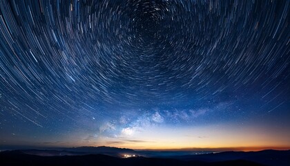 Abstract Background Sky With Stars Starry Night