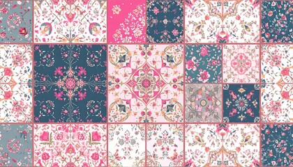 Colorful Patchwork Design Pattern.