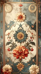 Ornate Floral Panel Design.