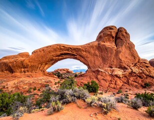 Stunning Desert Archway Landscape.