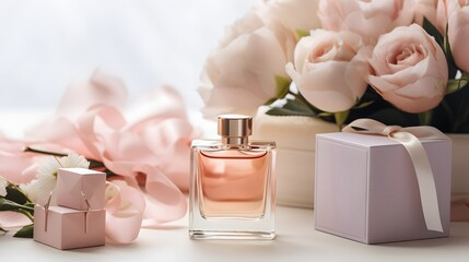 Minimalist Mother's Day Present and Cosmetics