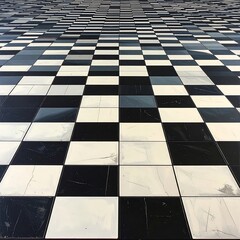 Checkered Floor Pattern.