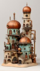 Fantasy Desert Metropolis Industrial Architecture

