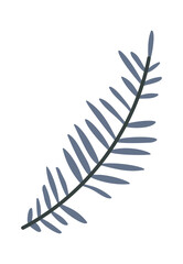 Fern leaf Christmas decorative element