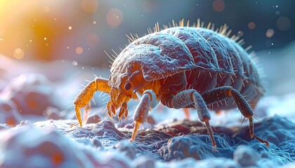 Dust Mite Close Up.