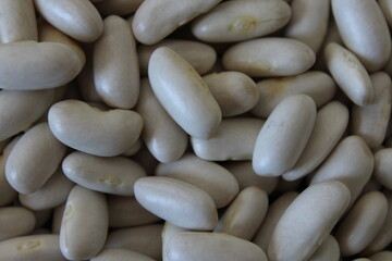 close up of a white beans