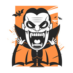 bat silhouette design as halloween illustration, creepy vector with transparent background, dark illustration for halloween