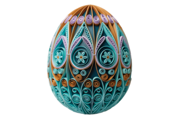easter egg isolated on transparent background