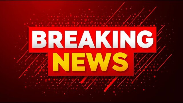 Important Updates on Current Events in Your Area Presented in Breaking News Format With Dynamic Graphics and Bold Text for Easy Viewing