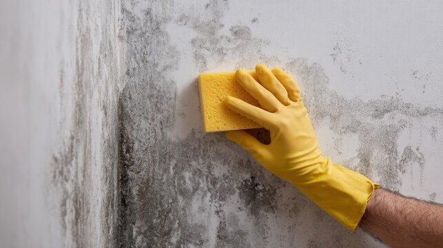 "Mold Cleanup: Tackling Toxic Fungi in a Damp Corner"
