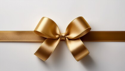 Fototapeta premium Festive Ribbon Design On White Backdrop