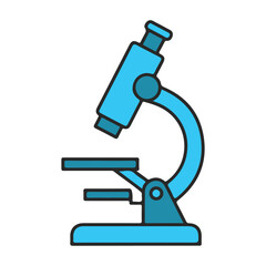 Colorful Microscope Vector Illustration