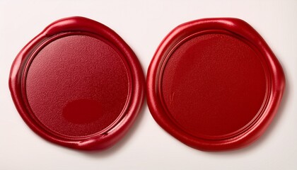 Empty Red Wax Seal