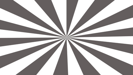 Gray and white sunburst pattern isolated on white background, radiating from the center, creating a dynamic and eyecatching design