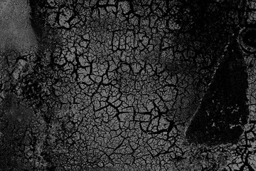 Monochromatic Dark Black Gritty Grunge Texture Full Frame Background

