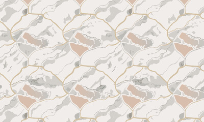 Fototapeta premium Modern Abstract Marble, Liquid Art, and Terrazzo Seamless Pattern Collection