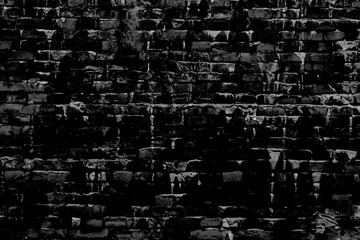 Monochromatic Dark Black Gritty Grunge Texture Full Frame Background

