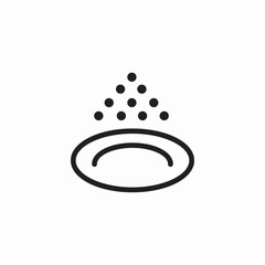 powder drop icon sign vector