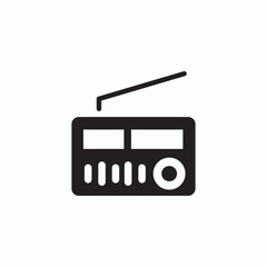 radio device icon sign vector
