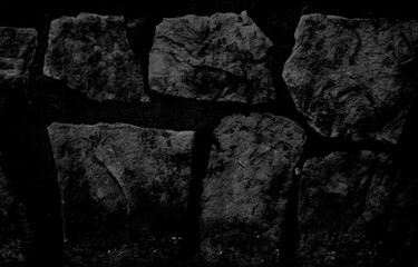 Fototapeta premium Monochromatic Dark Black Gritty Grunge Texture Full Frame Background