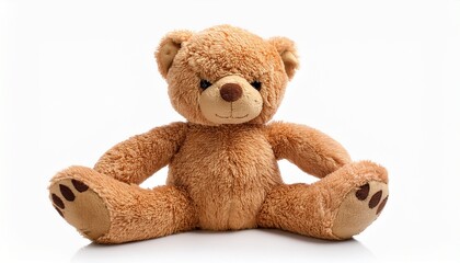 Teddy Bear On White Background Isolated On White Background