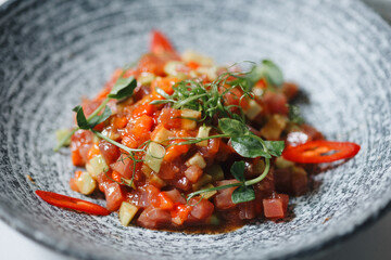 Vibrant Tuna Ceviche with Fresh Garnish