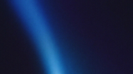 Abstract dark blue background with a bright light beam shining through, creating a mysterious and atmospheric effect for various applications