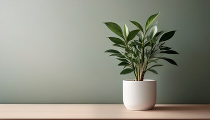 Fototapeta premium Minimalist Potted Plant