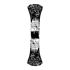 Black and white lace pattern illustration design of woman's fashion shoe object and clothing