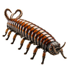 Obraz premium Steampunk mechanical insect, intricate design, brown and bronze, fantasy creature