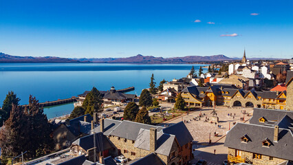 sol e lago Bariloche Argentina Patagônia