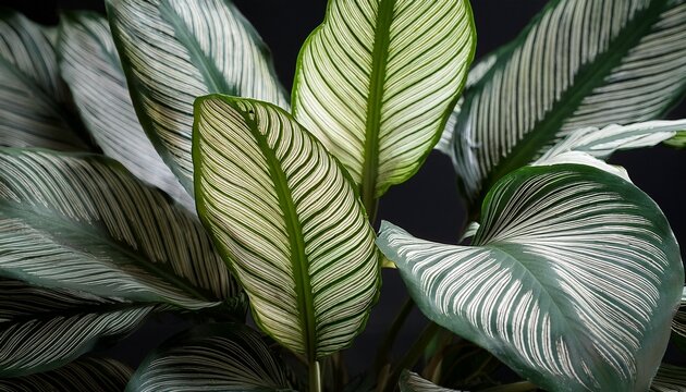 Calathea Majestica Lwhite Starr Goeppertia Majestica Plant