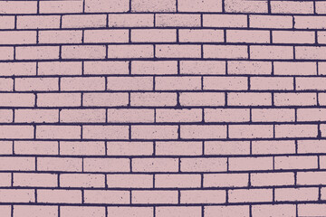 Illustration of a purple brick wall background. Pink background and outdoor wall. Architecture and design. Backdrop, pattern, seamless and structure illustration with bricks.