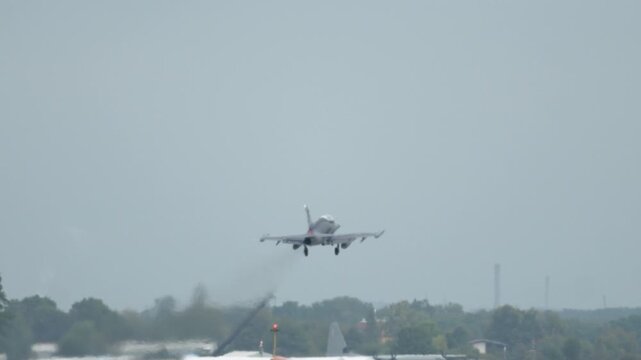 Experience the impressive takeoff of the Aero L-159 Alca in action