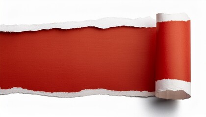 Torn Paper Edge Isolated On Transparent Background