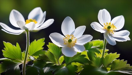 Anemone Rivularis Eriocapitella Rivularis A Summer Flowering Plant With A White Summertime Flower Commonly Known As Riverside Windflower Gardening Stock Photo Image