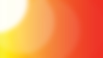 Vibrant gradient background featuring a smooth transition from yellow to orange and red, creating a warm and dynamic abstract design element isolated on transparent background