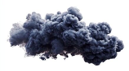 A dark, dense cloud of swirling, smoky ink