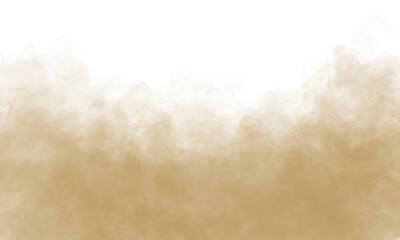 Brown fog and smoke transparent PNG cloud overlay for misty background design and visual editing
