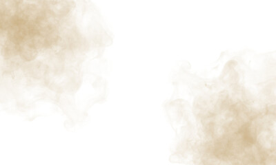 Transparent PNG smoke effect with soft brown fog cloud overlay for digital editing and design