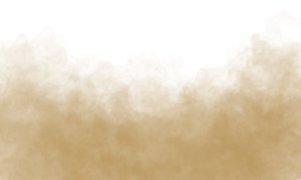 Brown fog and smoke transparent PNG cloud overlay for misty background design and visual editing