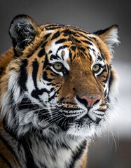 Fototapeta premium Close-up of a tiger's head