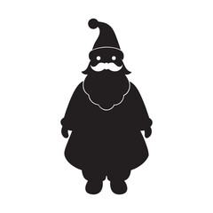 Santa Claus Silhouette Vector Design