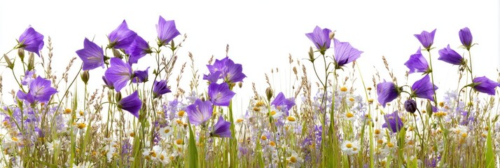 Vibrant wildflowers in a meadow