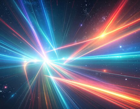 Abstract cosmic light trails