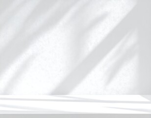 Obraz premium Light and shadow on a white surface