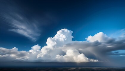 Obraz premium Coludy Sky Photo To Be Used As A Background Image And Used To Decorate Graphics
