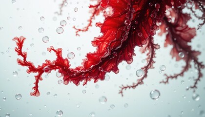 Red Seaweed with Water Bubbles – Marine Superfood and Ocean Beauty