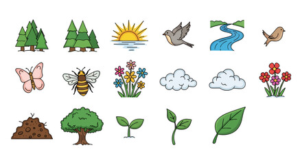 Set of Nature Icons